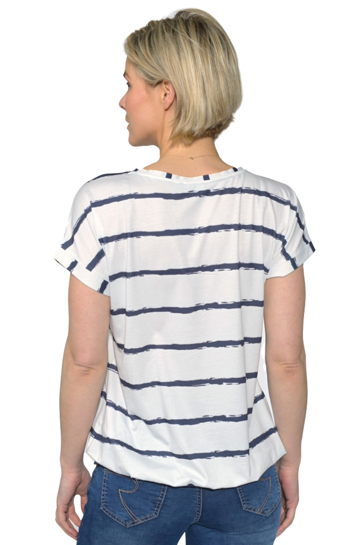 Taş Aksesuarlı Eteği Lastikli Tişört