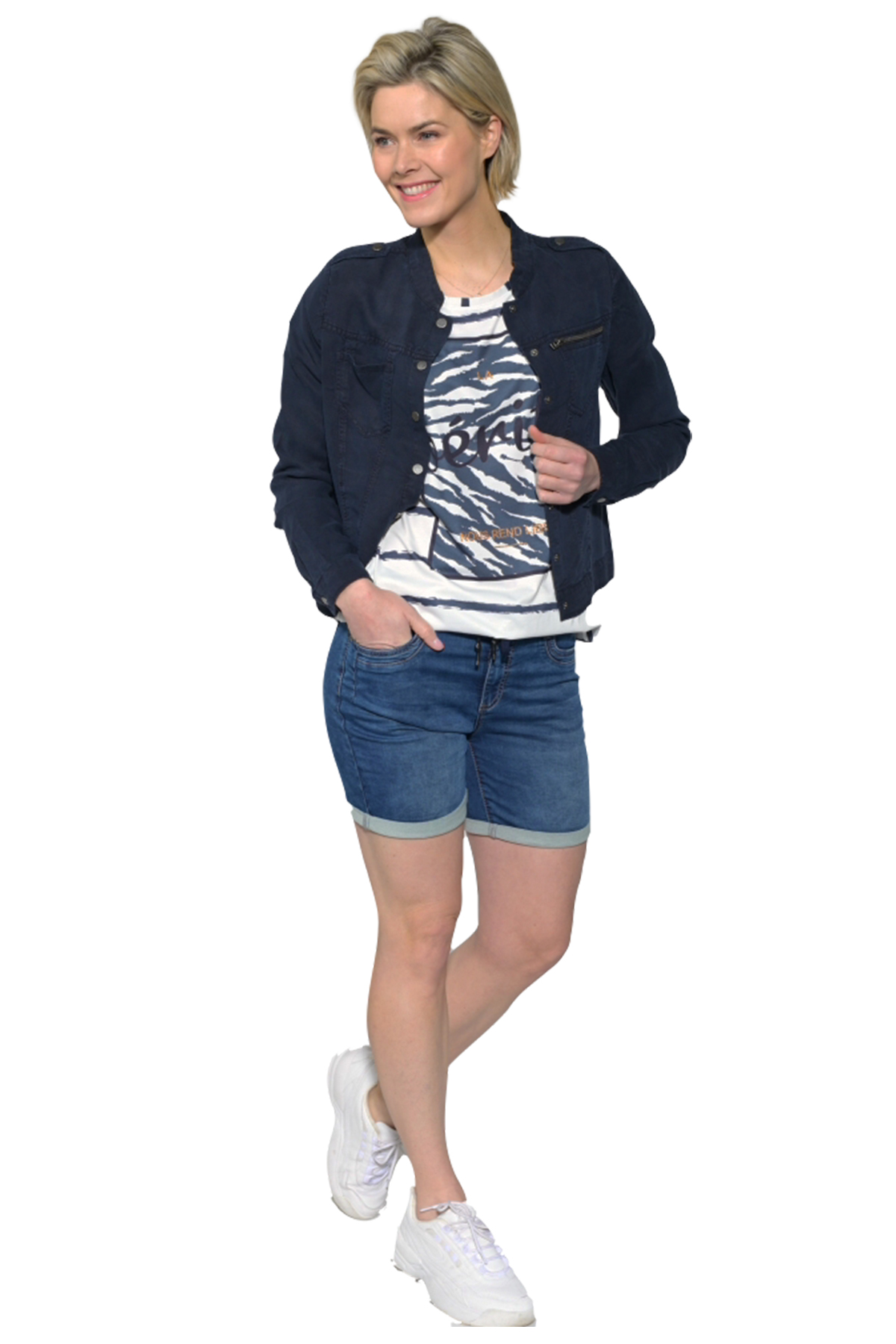 Taş Aksesuarlı Eteği Lastikli Tişört