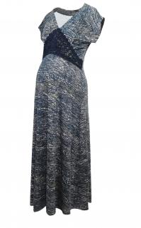 Anne G&ouml;beği Aksesuarlı Emzirme &Ouml;zellikli Elbise