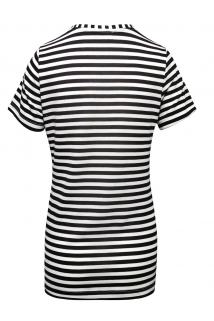 Love Siyah Beyaz Çizgili Tişört