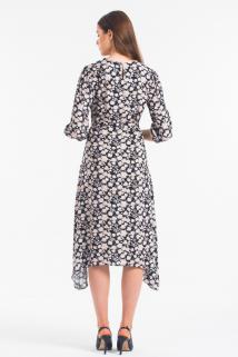 &Ccedil;i&ccedil;ek Desenli Elbise