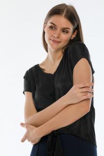 Siyah Kuşaklı Bluz