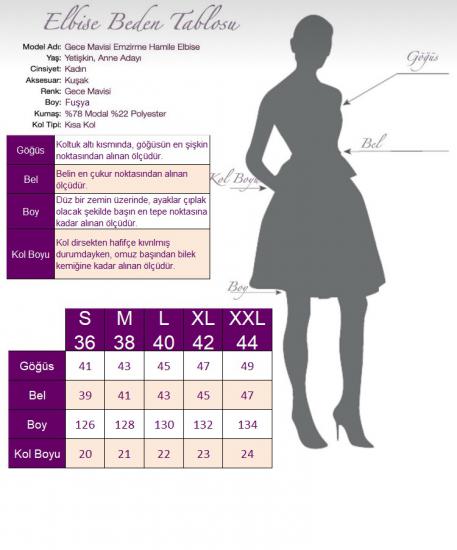 Fuşya Renkli Emzirme Özellikli Hamile Elbisesi